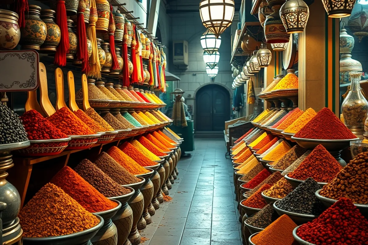 Spice stalls are the fastest way to read a souk: smell first, then ask the price.