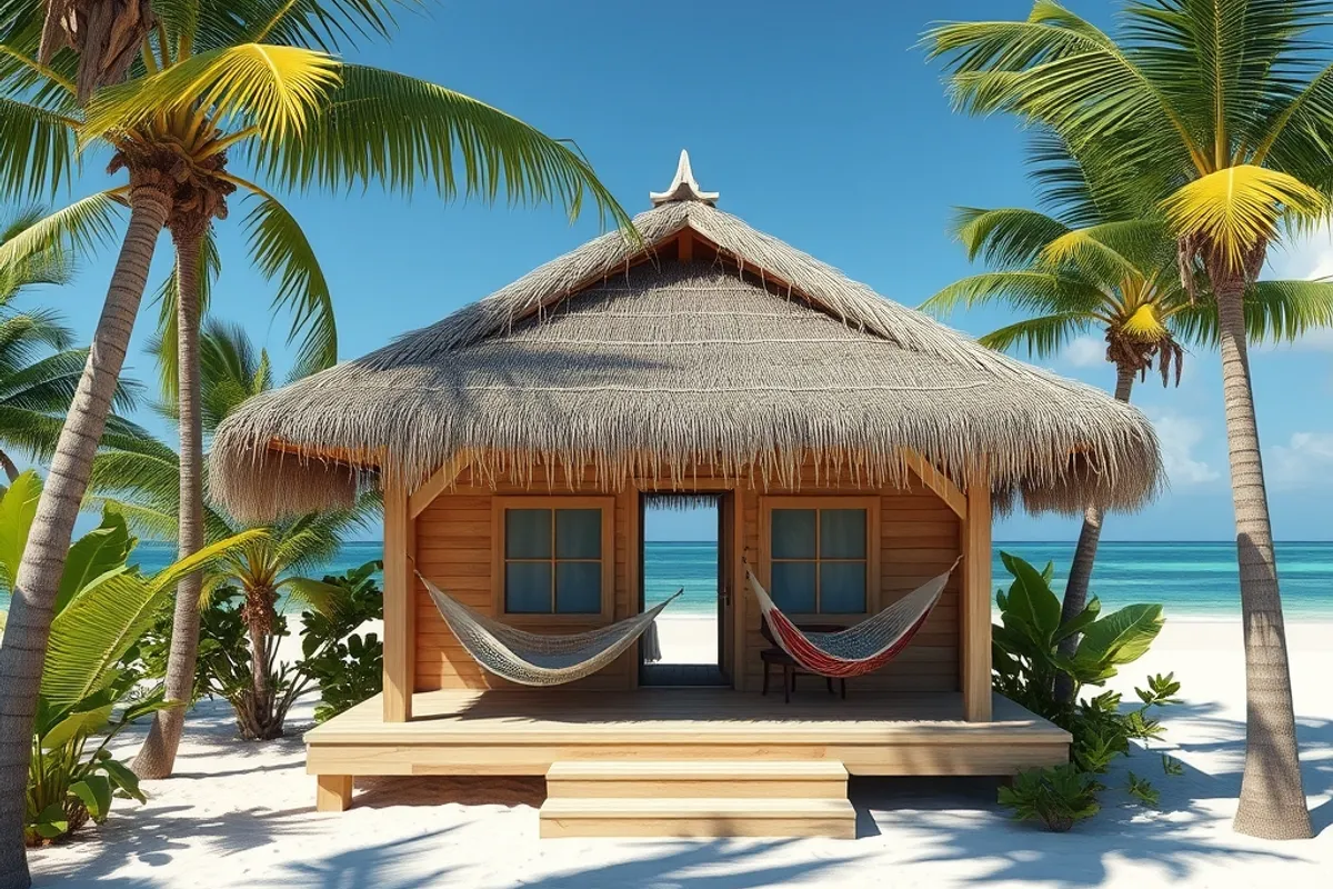 A palm-roofed guesthouse with a hammock is the coastal standard, and often the best value.