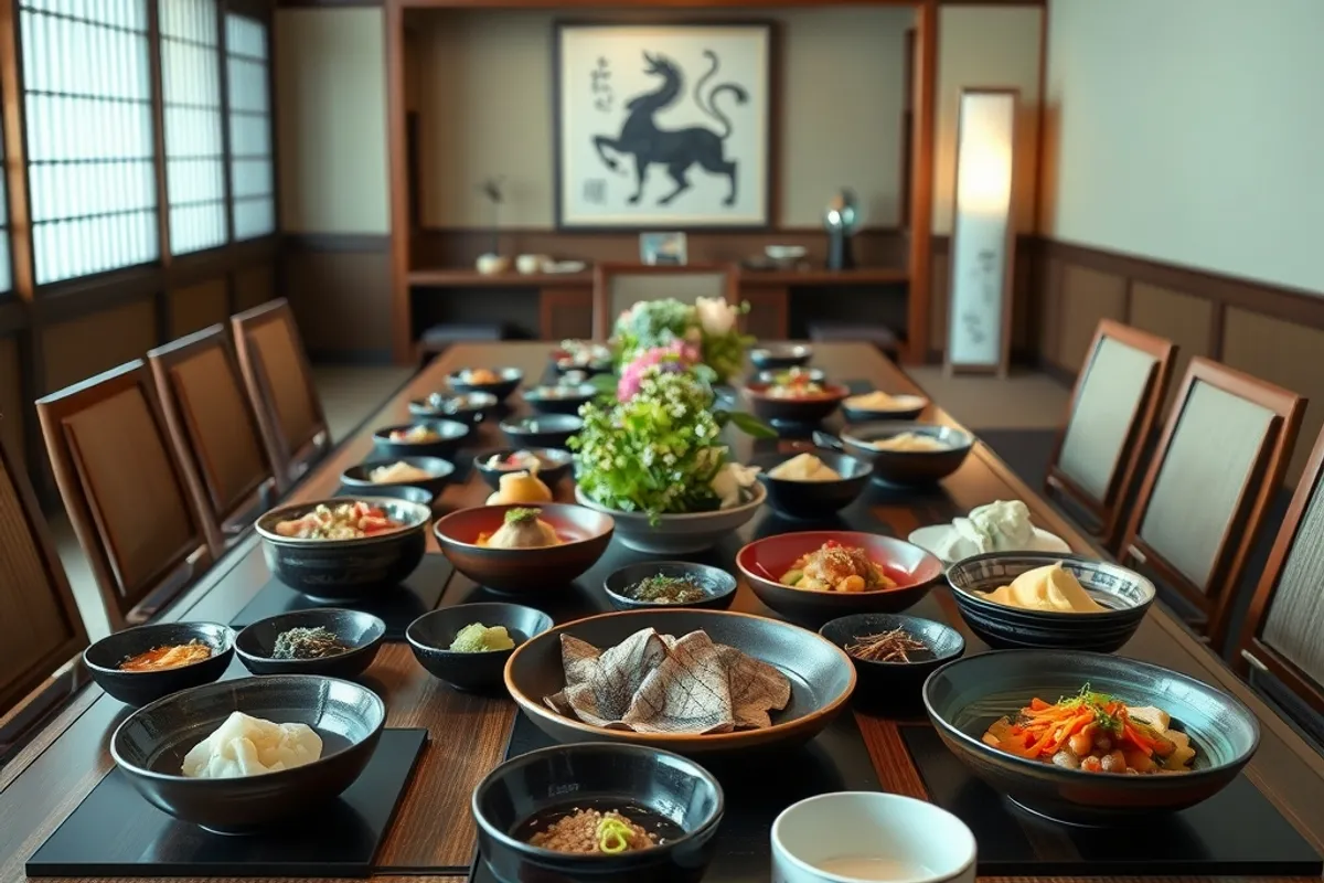 A kaiseki dinner is the main event; tell the ryokan about allergies when you book.
